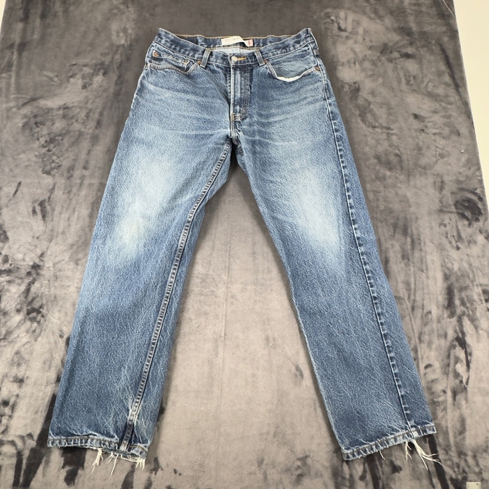 Levi's 505 Regular Fit Jeans Mens 34x30 Blue Denim Straight Leg 4345